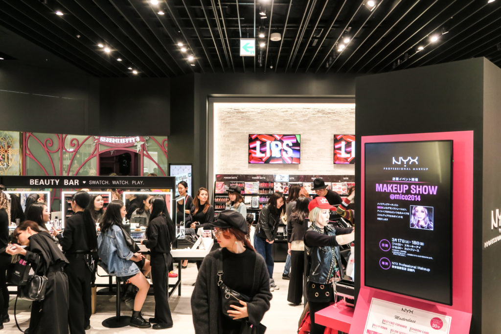 Launch of NYX Cosmetics Japan